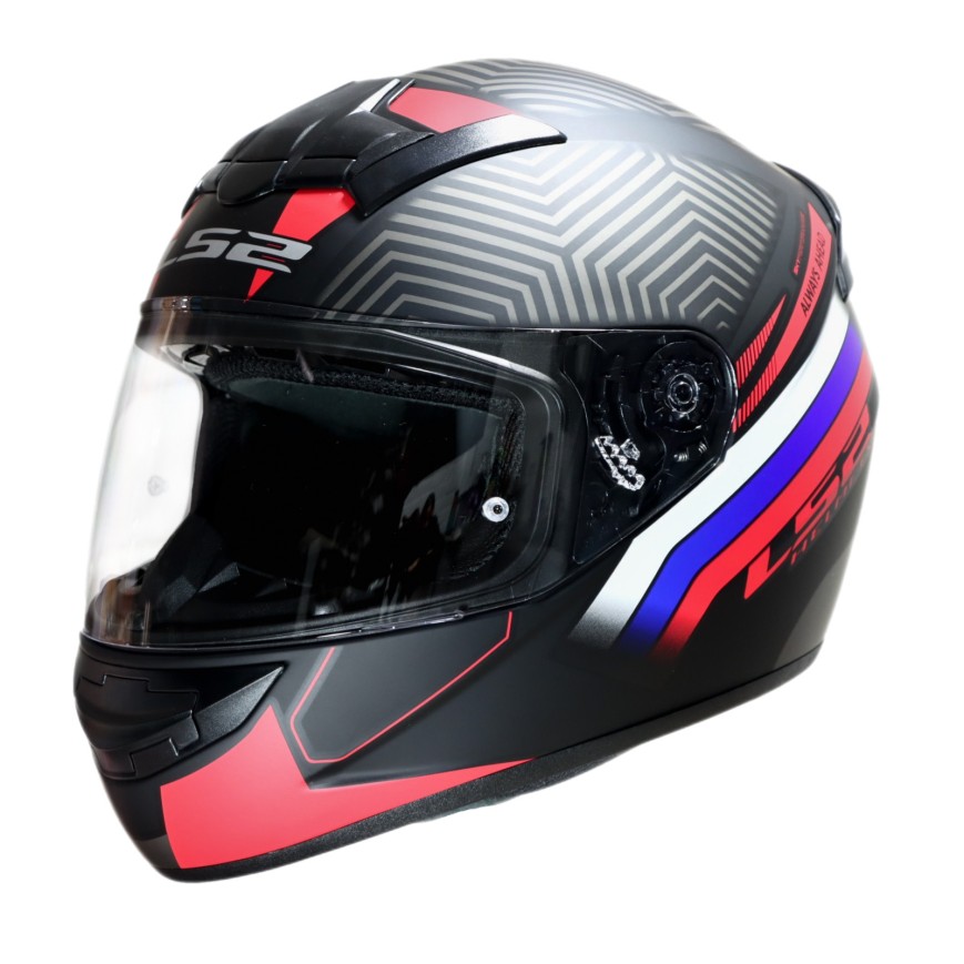 CASCO LS2 INTEGRAL FF352 ROOKIE DOWN BLACK RED M