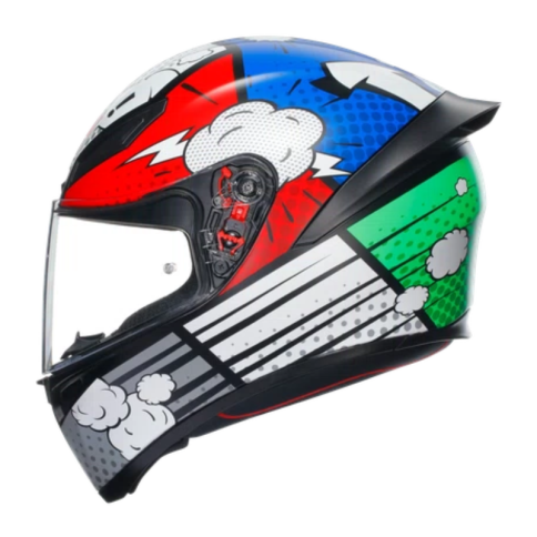 Casco integrale AGV K1 MULTI QUALIFY nero blu